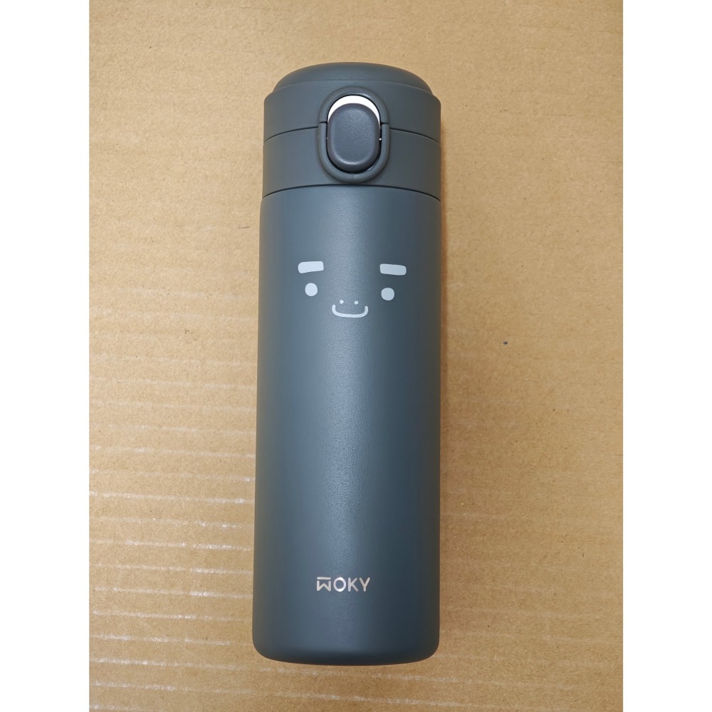 全新現貨 BOXMAN WOKY 沃廚 聯名 保溫杯 輕量 輕芯鈦瓷易潔層 彈蓋 保溫瓶 450ml-細節圖11