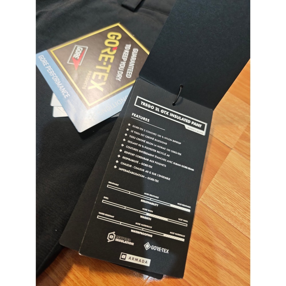 全新正品 Armada Gore-tex 雪褲 滑雪 滑雪褲 (黑色)-細節圖9