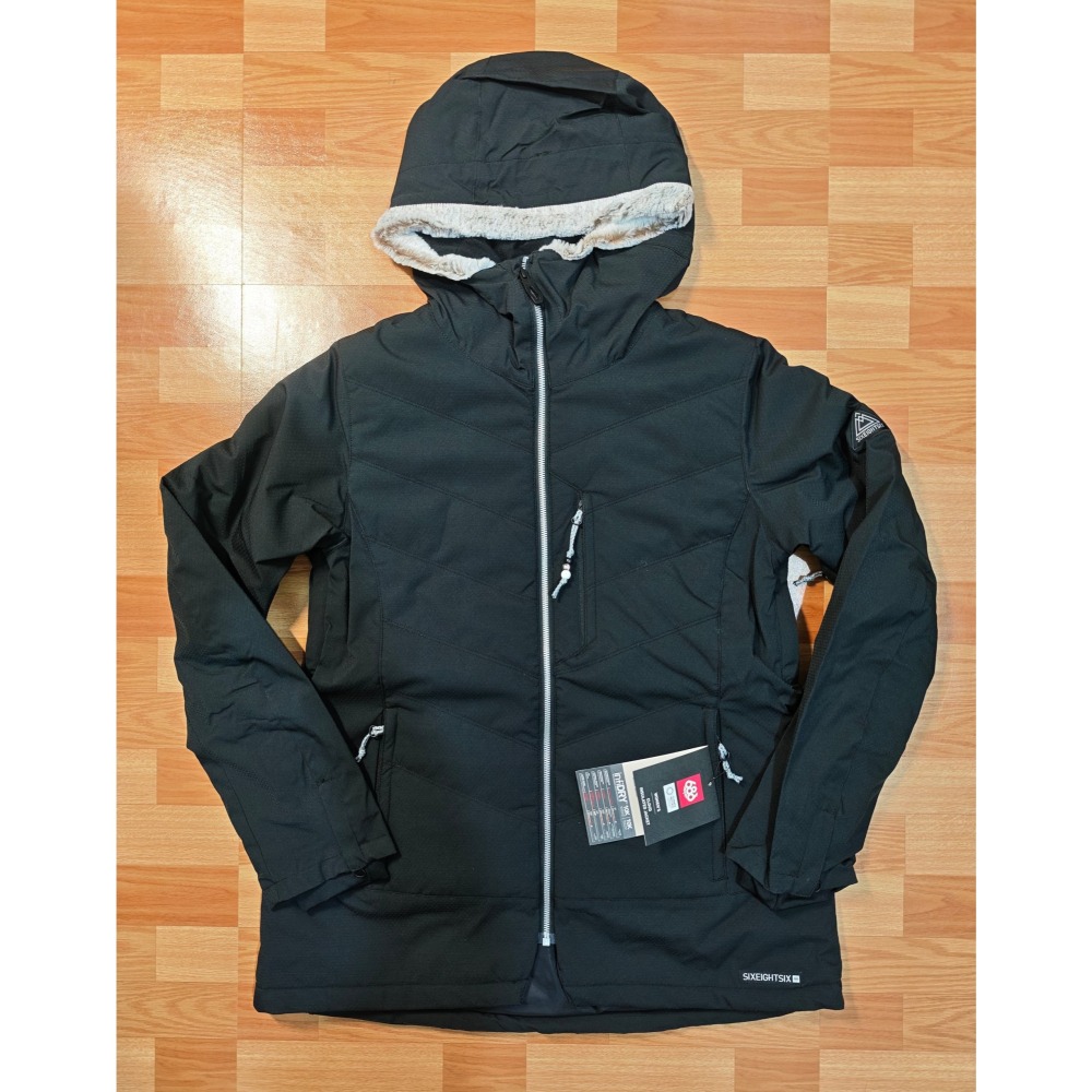 全新正品 686 滑雪 外套 雪衣 滑雪外套 (黑色)-細節圖7