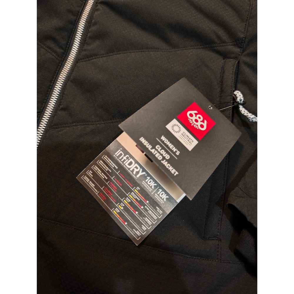 全新正品 686 滑雪 外套 雪衣 滑雪外套 (黑色)-細節圖8