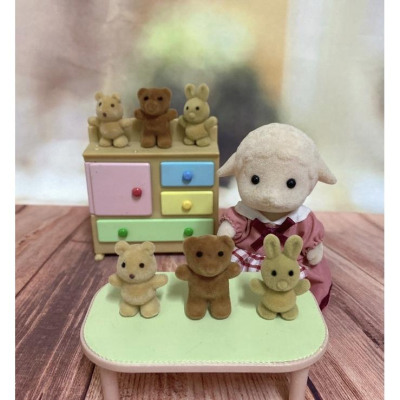 《森入其境》森林家族 小熊 兔子 松鼠 配件 散件 玩具店 兒童房 配件 玩具車