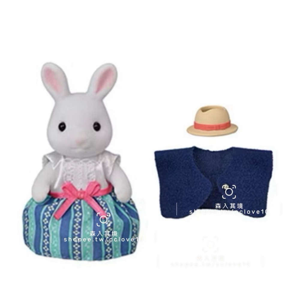 白兔媽媽+背心+帽子