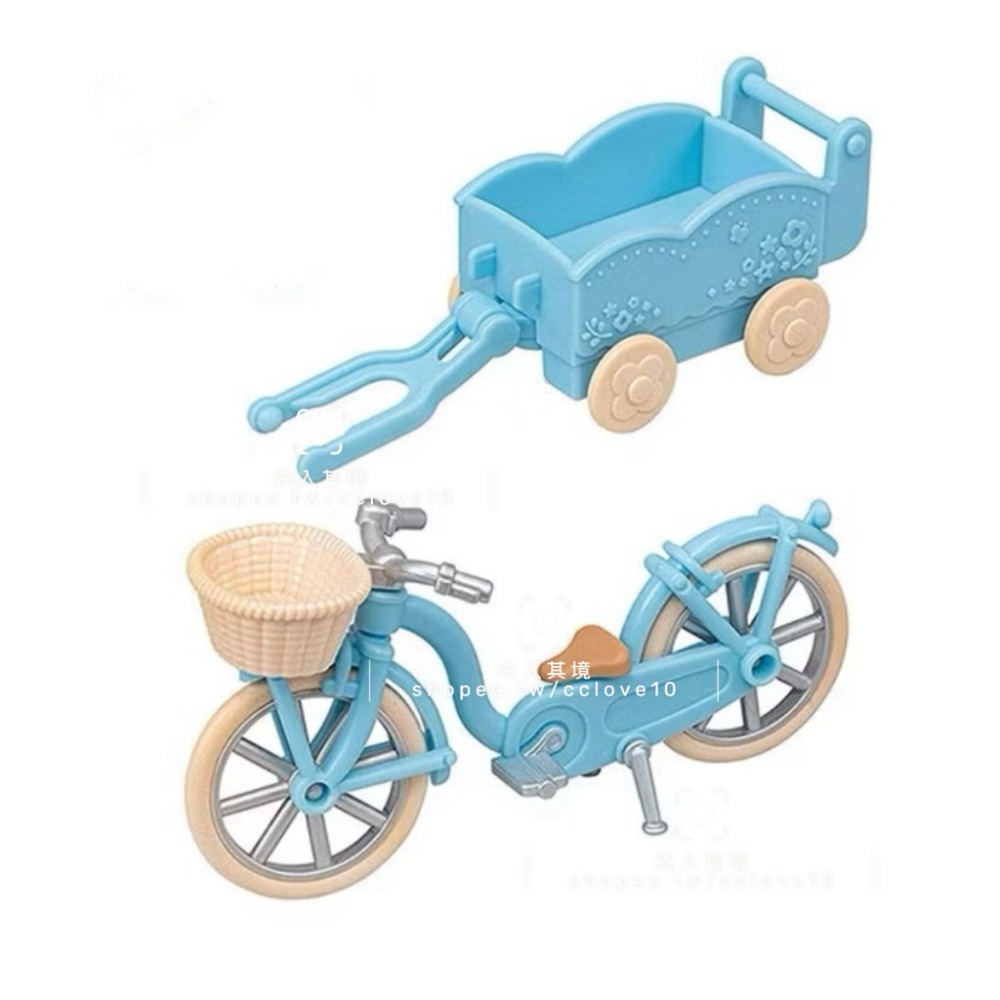 森林家族 哈士奇哥哥姐姐協力車 哈士奇 復活節瑪格麗特兔彩蛋組 木炭貓 黑白貓 甜蜜 蛋糕 派對 套裝 白兔媽媽旅行組-規格圖8