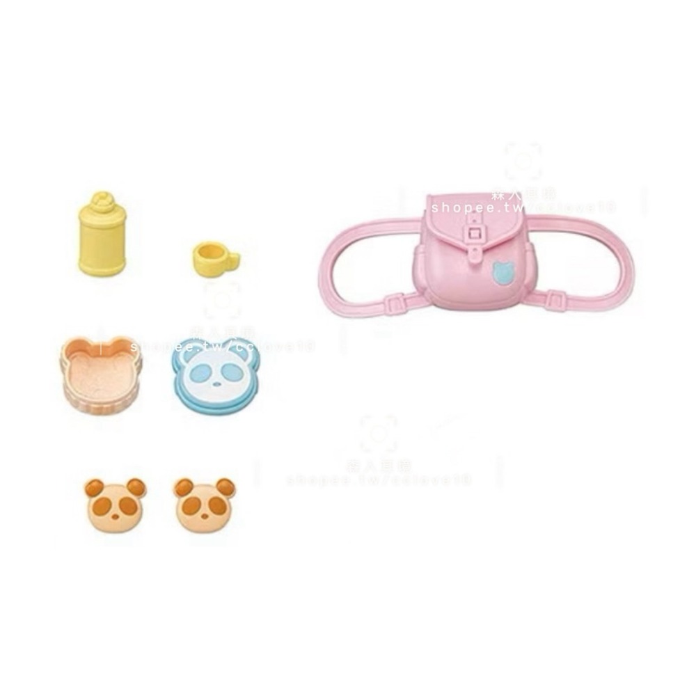 森林家族 哈士奇哥哥姐姐協力車 哈士奇 復活節瑪格麗特兔彩蛋組 木炭貓 黑白貓 甜蜜 蛋糕 派對 套裝 白兔媽媽旅行組-規格圖8