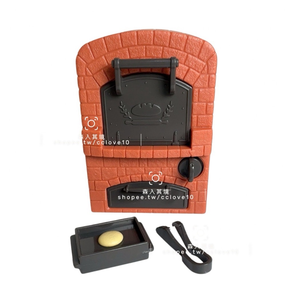 森林家族 拆售 麵包店 麵包 烤箱 麵包架 收銀機 法棍 衣服 廚師 寶寶 動物麵包 櫃子 架子 麵包 師傅-規格圖8