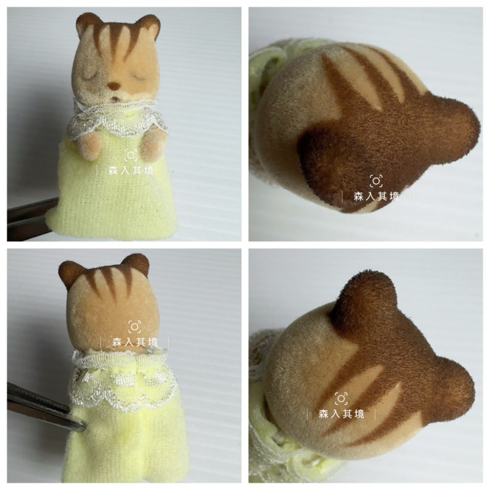 森林家族 絕版 狐獴 妖精 精靈 海狸 人魚 松鼠 綿羊 折耳兔 精靈樹屋 睡寶 蘑菇 垂耳兔 城市鼠 栗子鼠 寶寶-規格圖3