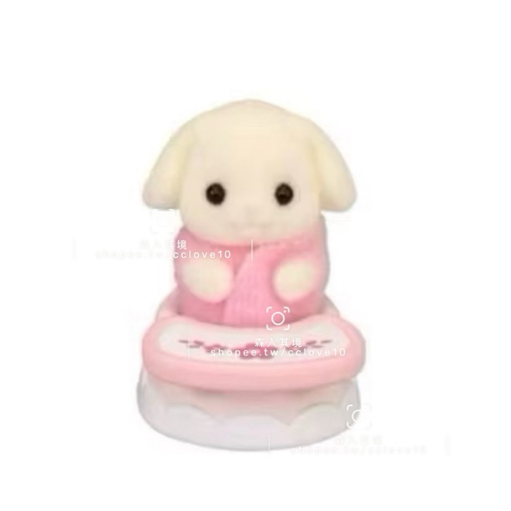 森林家族 拆售 遊戲嬰兒床 滑梯三層床 三胞胎推車 牛奶兔 三胞胎照顧組 浴室套裝 可可兔 照顧組 寶寶餐椅 餅乾熊寶寶-規格圖5