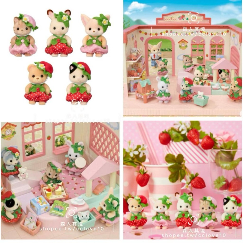 森林家族 拆售 草莓寶寶 蜜蜂寶寶 精靈森林寶寶仙子裝組 馬戲團 童話故事 獨角獸 噴火龍 小火龍 廚師 寶寶 熱狗貓咪-細節圖9