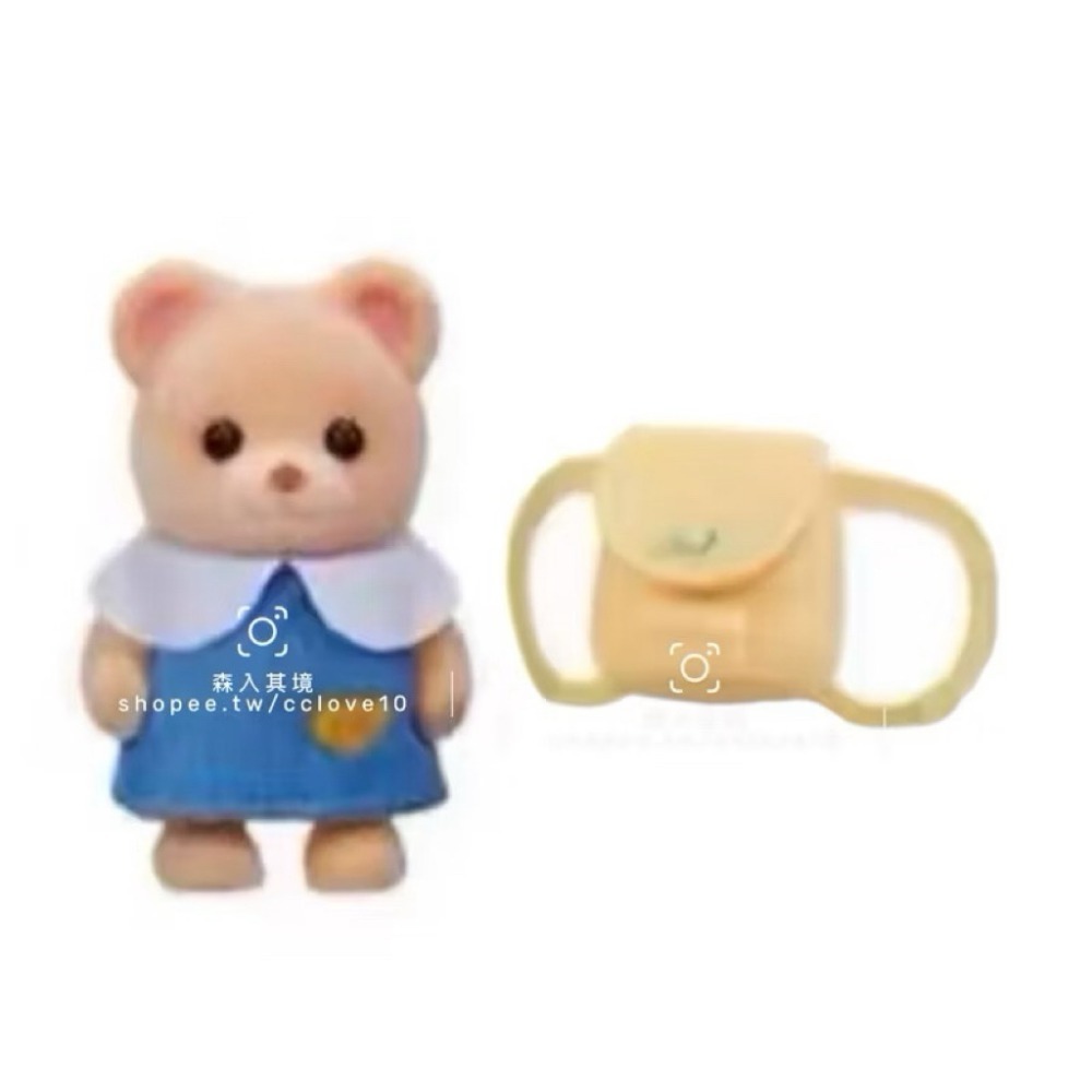 森林家族 正品 現貨 幼稚園寶寶  拉不拉多 幼稚園 制服 無尾熊 小鹿 牛奶貓 斑紋貓 黃熊 上學去 站寶 書包 背包-規格圖4