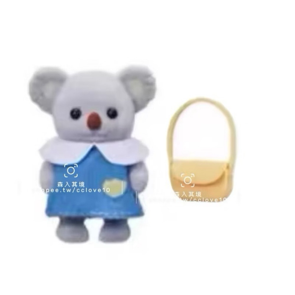 森林家族 正品 現貨 幼稚園寶寶  拉不拉多 幼稚園 制服 無尾熊 小鹿 牛奶貓 斑紋貓 黃熊 上學去 站寶 書包 背包-規格圖4