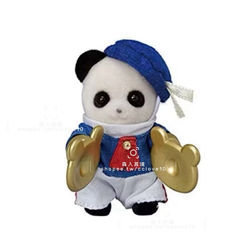 全新 森林家族 拆售 歐版35週年紀念 樂隊寶寶 小提琴 手風琴 鼓 樂器 波斯貓 熊貓 貓熊 小鹿 可可兔 松鼠-規格圖4