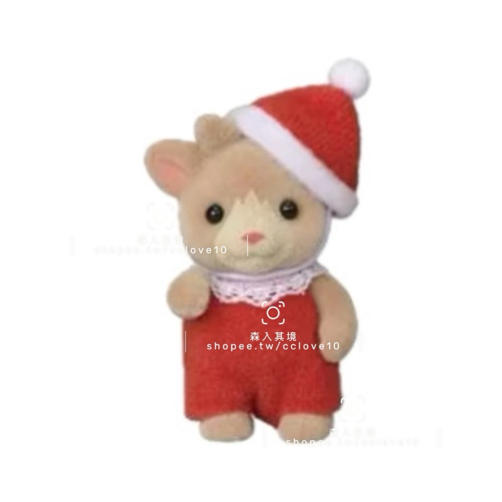 森林家族 聖誕節 套組  套盒 馴鹿家庭 日本限定 麋鹿 聖誕裝 獅子 聖誕老公公 耳廓狐寶寶 波斯貓 聖誕樹 聖誕帽-規格圖9