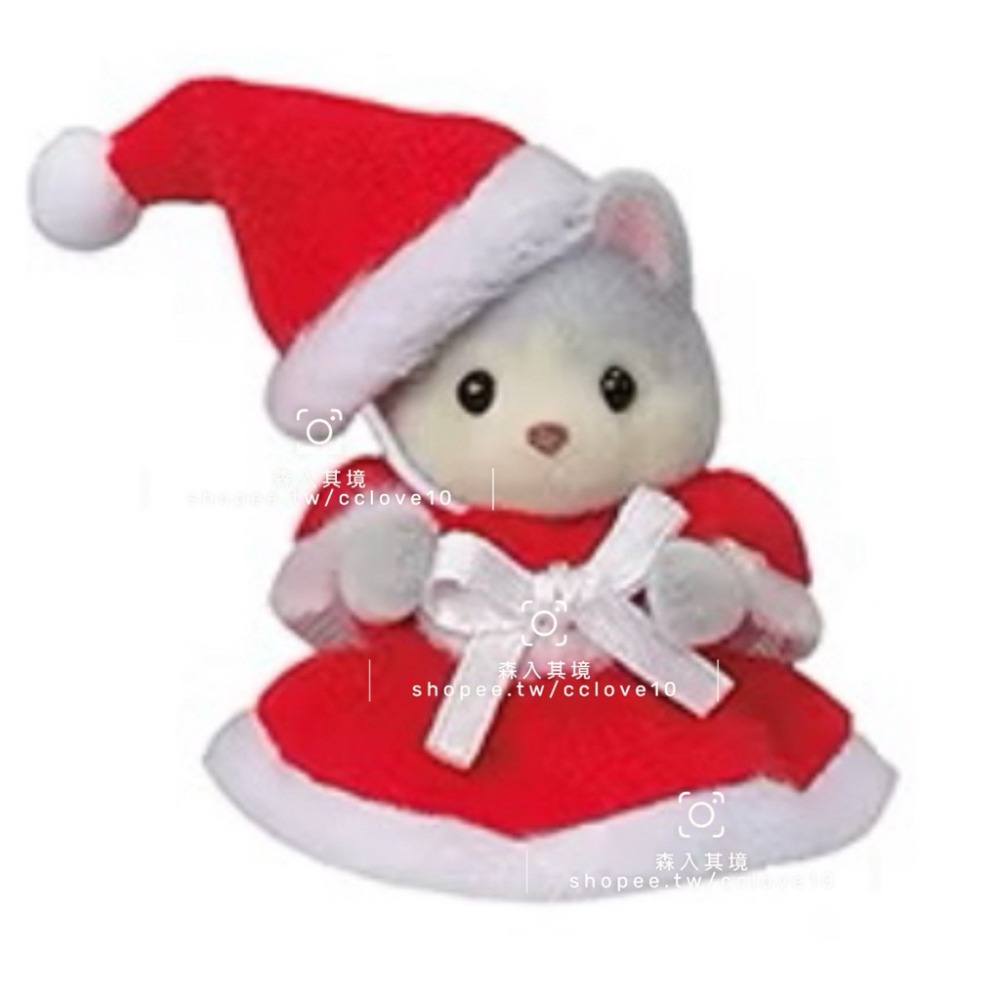 森林家族 聖誕節 套組  套盒 馴鹿家庭 日本限定 麋鹿 聖誕裝 獅子 聖誕老公公 耳廓狐寶寶 波斯貓 聖誕樹 聖誕帽-規格圖9