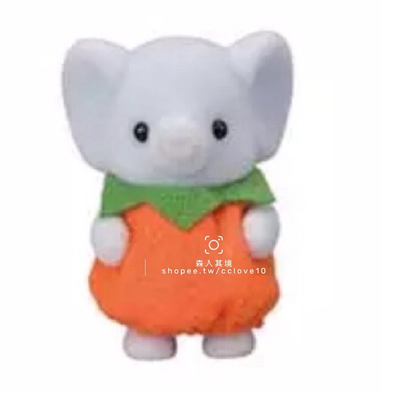 南瓜裝小象寶寶