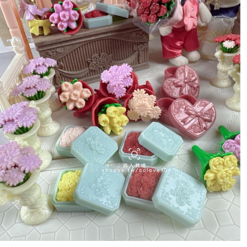 森林家族 花店 城鎮 TOWN 花朵 花盆 散貨 溫室 小物 情人組 情人節 花束 禮盒 盆栽 緞帶-細節圖5