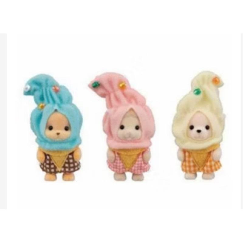正品拆售 森林家族~蔬菜寶寶 冰淇淋寶寶 甜筒寶寶 白兔小鳥寶寶 黃熊白貓寶寶 貴賓狗寶寶 站寶 裝扮寶寶-細節圖4