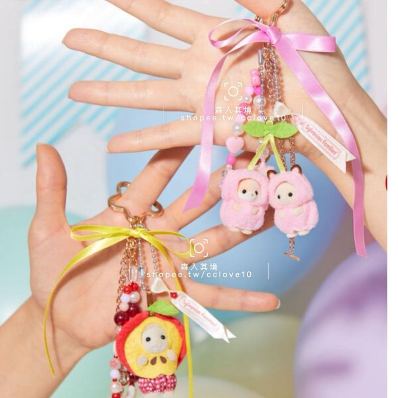 現貨 森林家族 櫻桃 吊飾 可可兔 耳廓狐 日本限定 小海豹 香蕉 哈士奇 耳廓狐 蘋果羊草莓可可兔 寶寶 嬰兒 站寶-細節圖4
