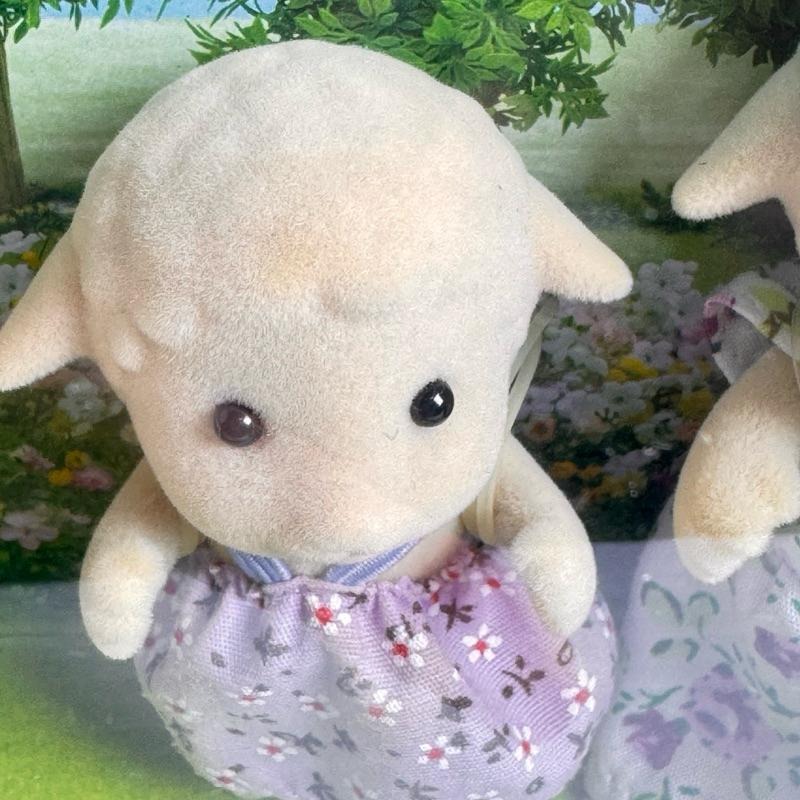 森林家族 絕版 綿羊  羊 一家 家族 老綿羊 收藏 爸爸 Sylvanian Family媽媽 姐姐-細節圖4