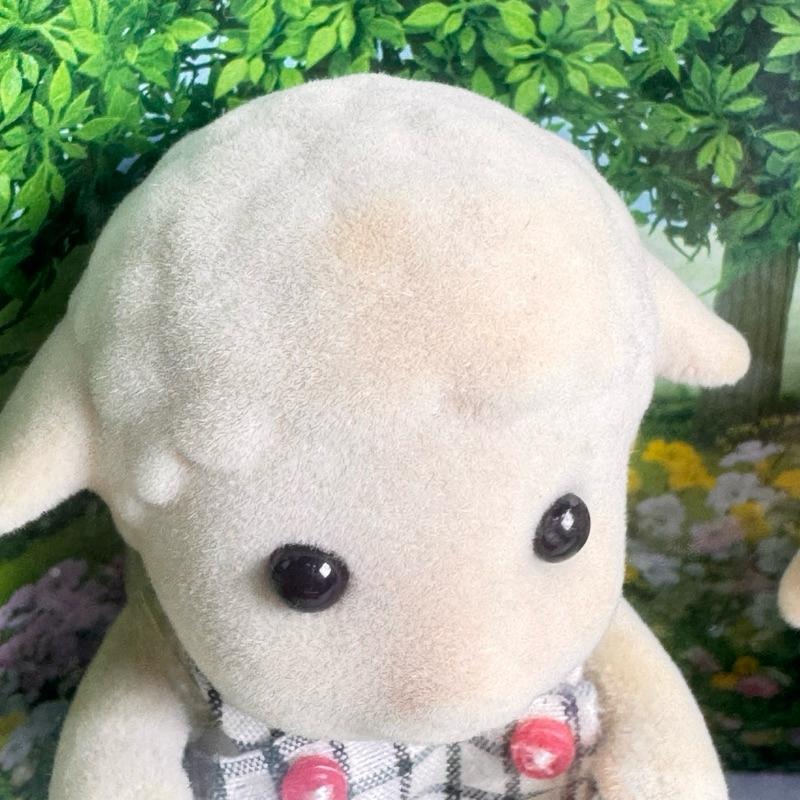 森林家族 絕版 綿羊  羊 一家 家族 老綿羊 收藏 爸爸 Sylvanian Family媽媽 姐姐-細節圖5