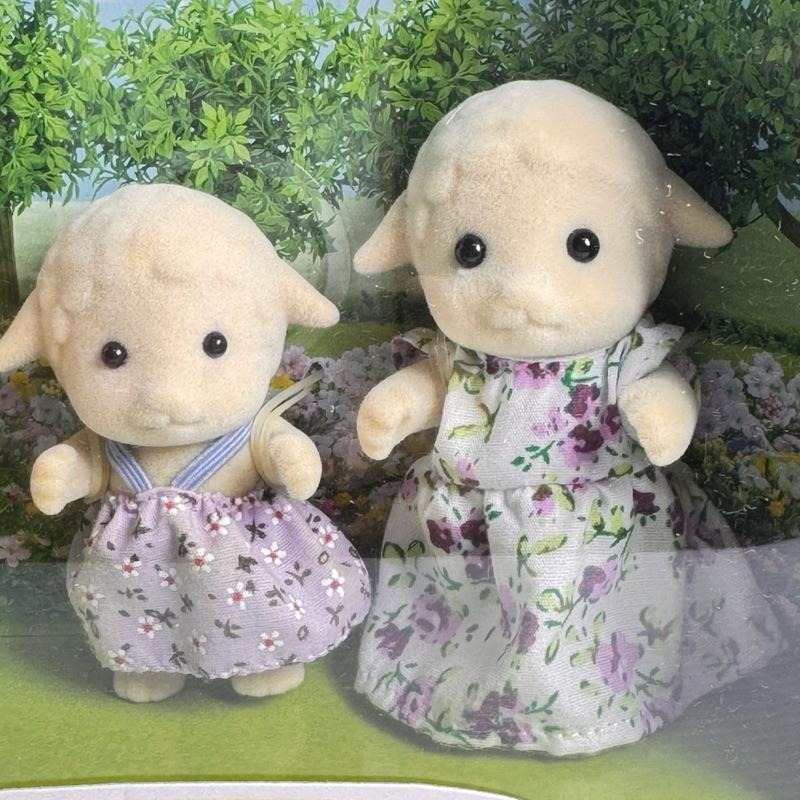 森林家族 絕版 綿羊  羊 一家 家族 老綿羊 收藏 爸爸 Sylvanian Family媽媽 姐姐-細節圖6