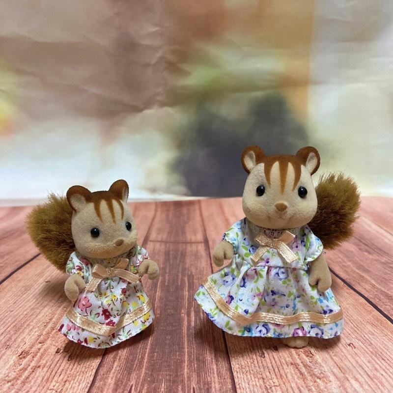 《森入其境》絕版 全新森林家族 家家酒 絕版 手可持物紅松鼠 黃松鼠 花栗鼠-細節圖2