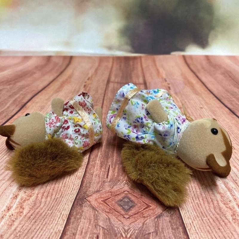 《森入其境》絕版 全新森林家族 家家酒 絕版 手可持物紅松鼠 黃松鼠 花栗鼠-細節圖4