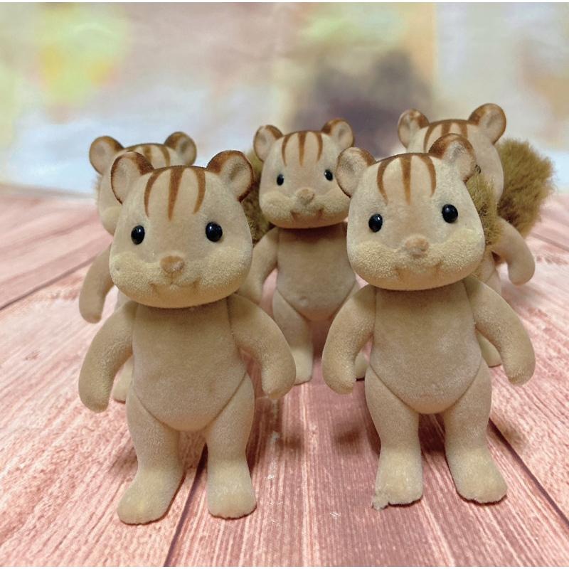 《森入其境》絕版 全新森林家族 家家酒 絕版 手可持物紅松鼠 黃松鼠 花栗鼠-細節圖6