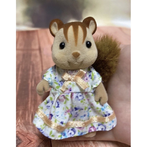 《森入其境》絕版 全新森林家族 家家酒 絕版 手可持物紅松鼠 黃松鼠 花栗鼠-規格圖8