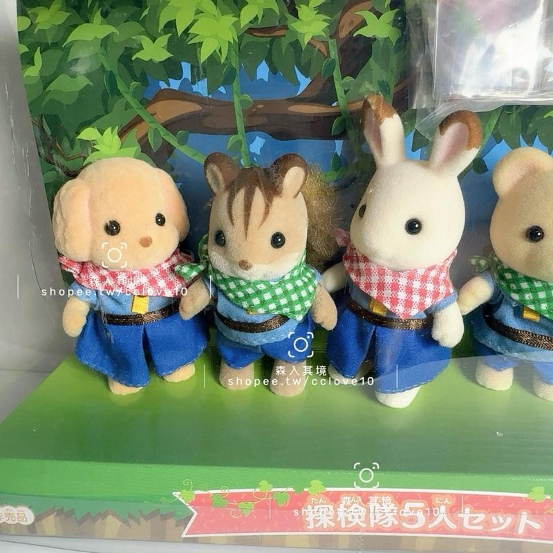 森林家族 探險隊 探險5人組 瀑布 探險 貴賓狗  收藏 松鼠 黃熊 楓葉貓-細節圖2