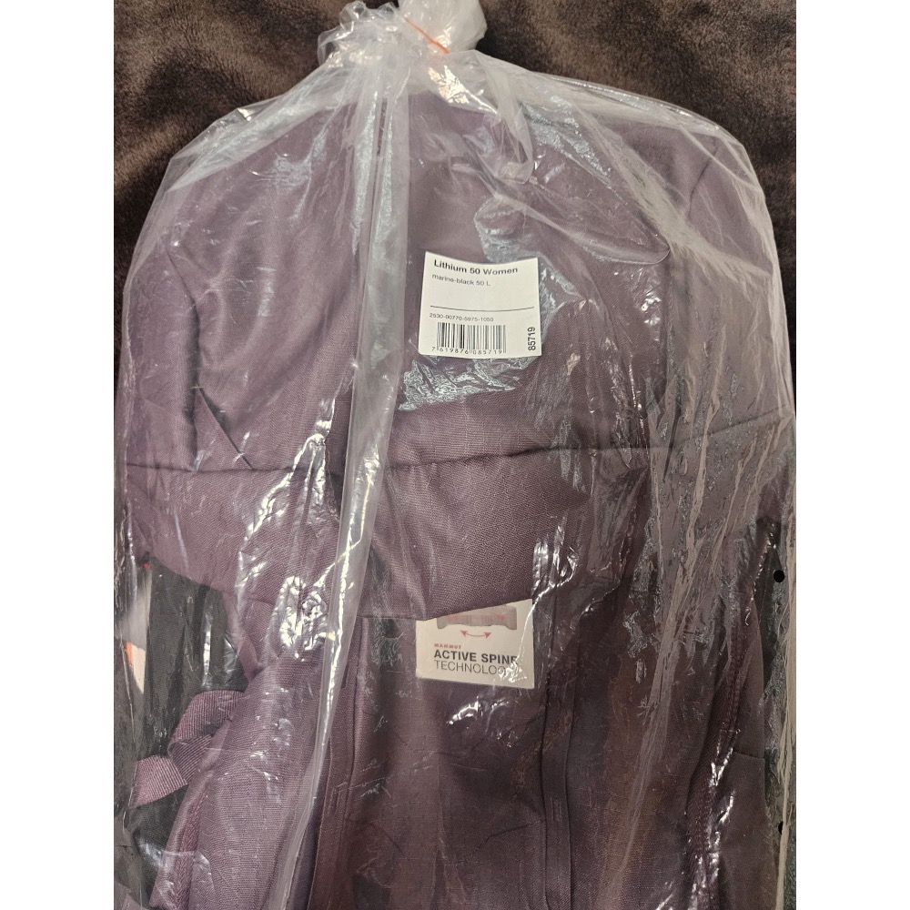 Mammut 長毛象 登山背包 MA21 Trea Spine 50 容量 50 公升/銀河紫/黑 全新-細節圖4