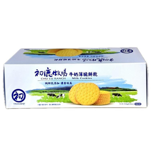{現貨} 【初鹿牧場】初鹿牧場牛奶薄脆餅乾250g/盒