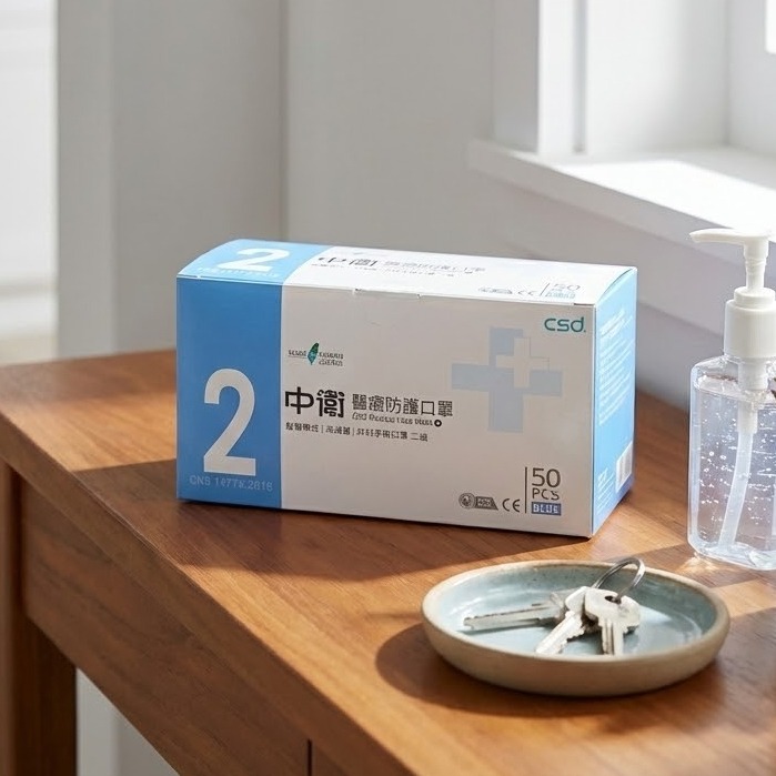 二級 藍色成人醫療口罩50入 二級