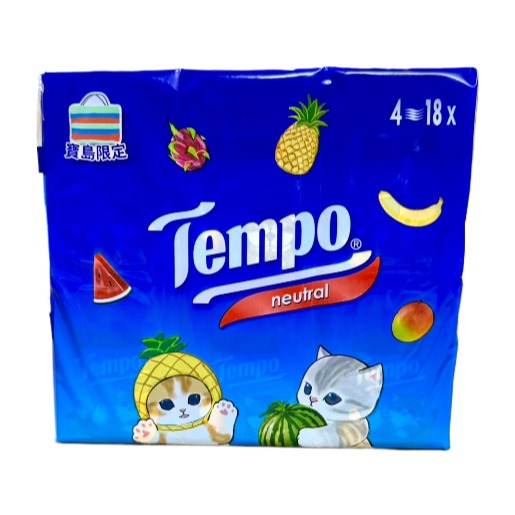 【Tempo】Tempo無香4層紙手帕7抽 極吸萬用廚紙抽取式 貓福奢羽三層衛生紙80抽 貓福衛生紙 貓福-細節圖2