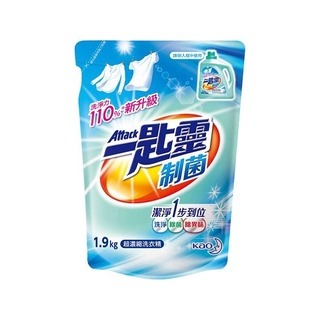 【一匙靈】一匙靈 Attack 制菌 超濃縮洗衣精補充包 1.9kg/包-規格圖2