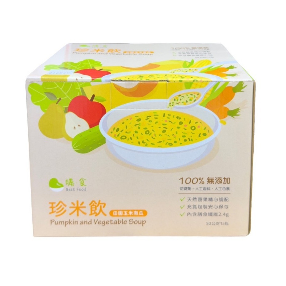 喜勝佳 喜勝佳珍米飲/田園玉米南瓜口味(28%蛋白質) 25g/包 (30包/盒)-規格圖3