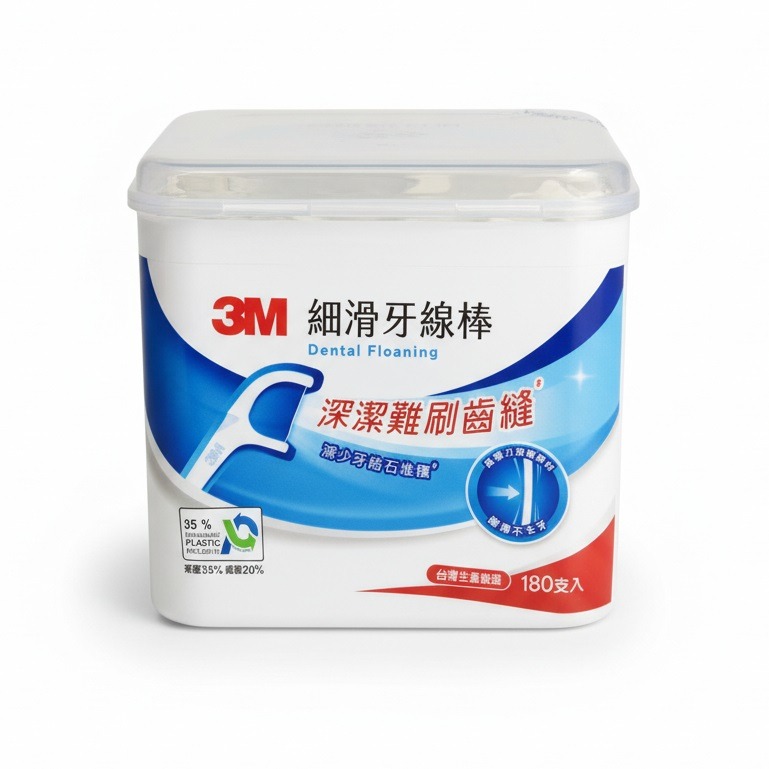 【3M】3M細滑牙線棒180支/盒-規格圖2