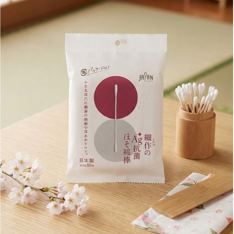 Ag+紙軸棉花棒50入