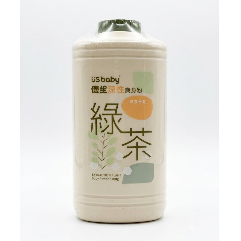 優生涼性爽身粉300g/瓶 綠茶香氛