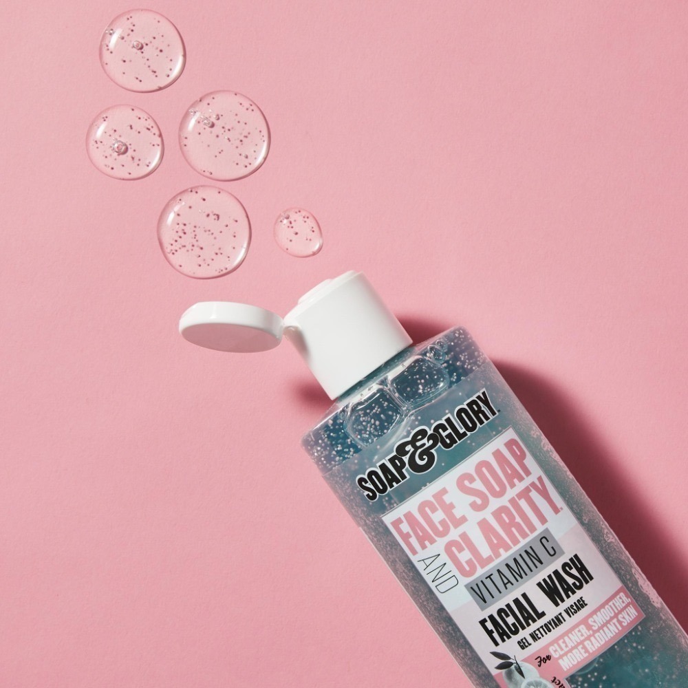 【現貨】英國 SOAP & GLORY 維他命C 洗面乳 潔面露 三合一 清潔 卸妝 去角質 350ml-細節圖6