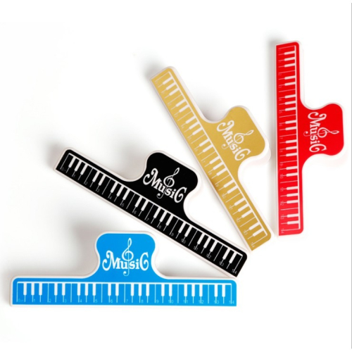 【台灣Jazzy】鋼琴造型 樂譜夾 夾子 音符 音樂 譜架夾 譜夾 四色任選 可愛小夾子