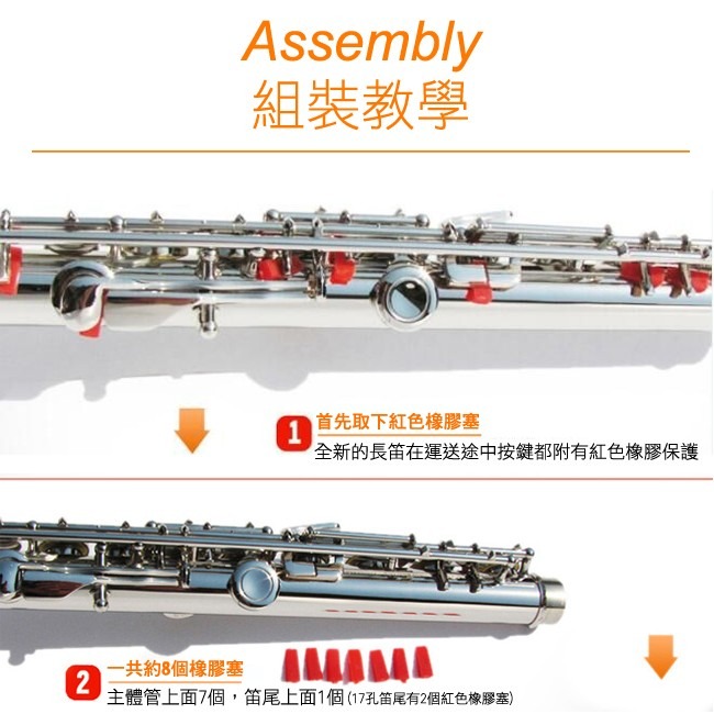 【台灣Jazzy】Sebrew閉孔長笛  曲列式  E鍵 C調 管樂，閉孔長笛+E鍵！-細節圖5