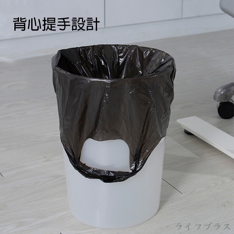 百研/背心式垃圾袋-黑色-15L-45X60cm-(60張X3包)-細節圖2