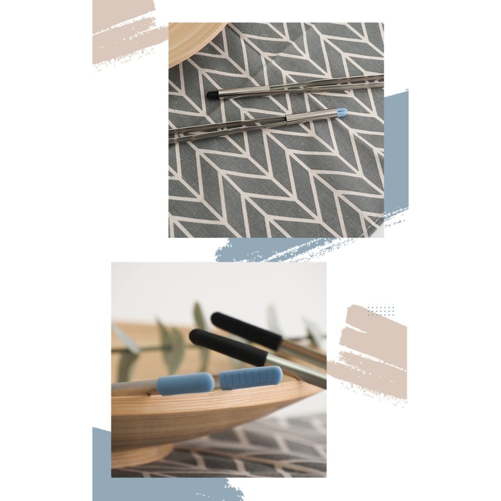 LINOX 316不鏽鋼矽膠食物夾-21cm-6支組-細節圖4