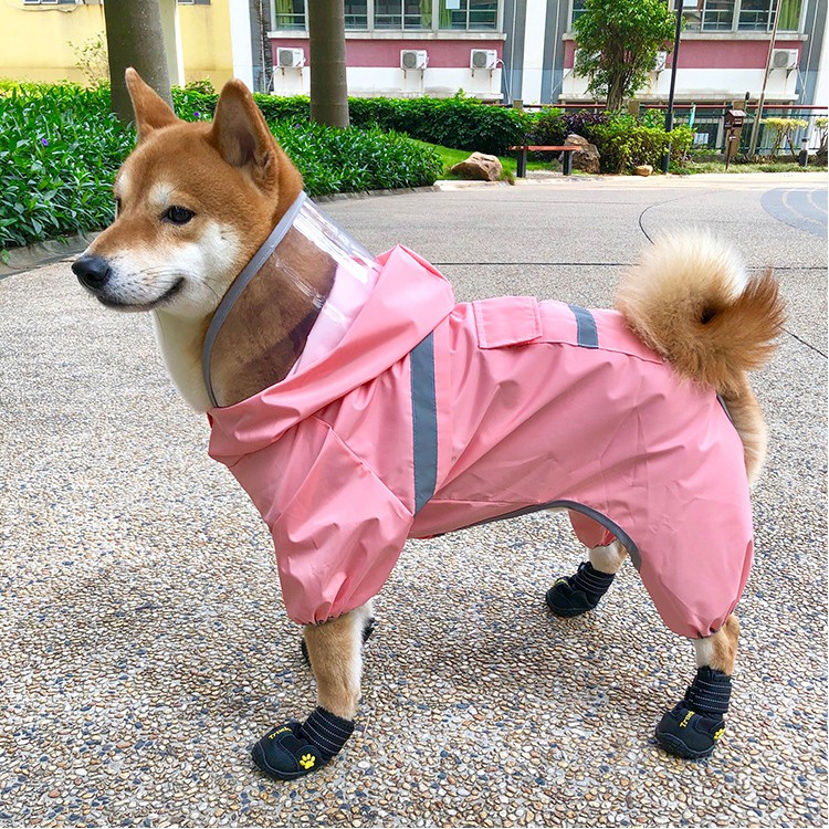 台北現貨｜狗雨衣 寵物雨衣 柯基 雨衣 柴犬雨衣 毛孩 防水 迪四腿全包雨衣 狗雨衣 不含雨鞋-細節圖2