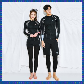 送泳帽💕【台北現貨】男XL-3XL 泳裝 男三件套  韓版長袖 浮潛情侶 泳衣 情侶裝 泳衣 防曬泳衣-細節圖7