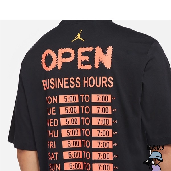 Nike 男裝 短袖上衣 Jordan Dri-FIT 棉質黑/白【W.R.N.S】DQ7383-010/DQ7383-細節圖4