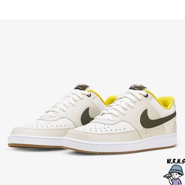 Nike 男鞋 休閒鞋 Court Vision LO 米白黃【W.R.N.S】FV3630-131-細節圖3