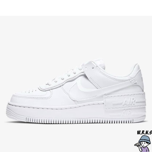 Nike 女鞋 休閒鞋 AF1 Shadow 全白【W.R.N.S】CI0919-100