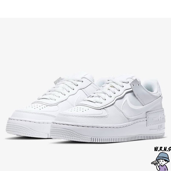 Nike 女鞋 休閒鞋 AF1 Shadow 全白【W.R.N.S】CI0919-100-細節圖3