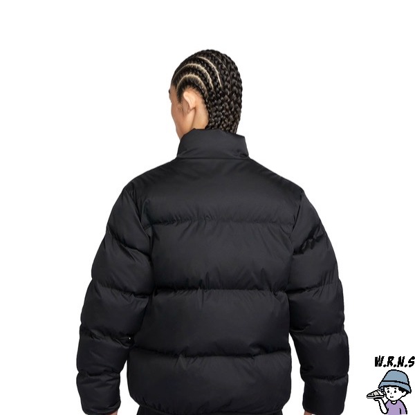 Nike 男裝 羽絨外套 立領 防潑水 保暖 拉鍊口袋 黑【W.R.N.S】FB7369-010-細節圖2